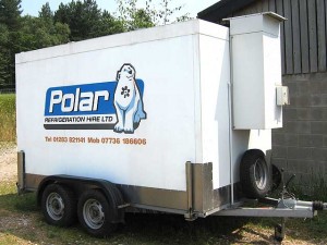 Refrigerated truck for refrigeration hire